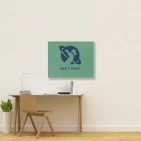 Space Dont Panic Landscape Canvas Print | Artistshot