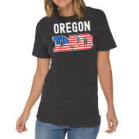 Mens Oregon Dad Usa States Mens Oregon State Flag Vintage T-shirt | Artistshot