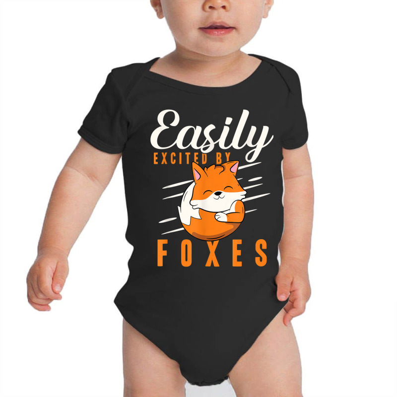 Easily Excited By Foxes Wildlife Animal Women Fox Baby Bodysuit by Outpost | Artistshot