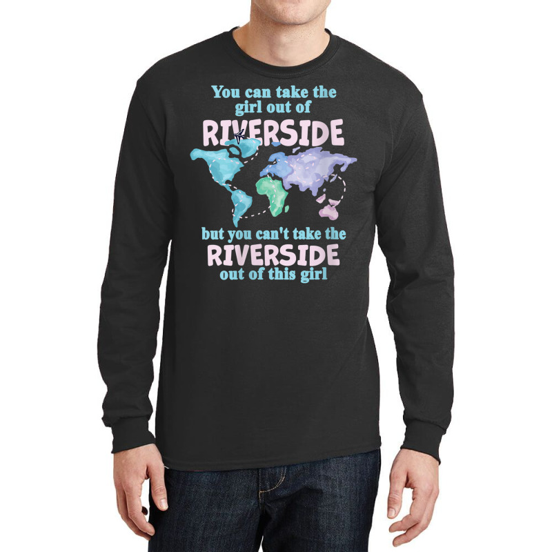 Womens Women From Riverside   Girl From Riverside California V Neck T Long Sleeve Shirts by cm-arts | Artistshot