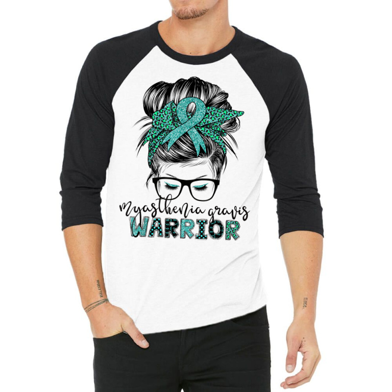 Myasthenia Gravis Warrior Mom Mg Awareness T Shirt 3/4 Sleeve Shirt | Artistshot