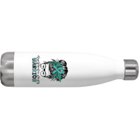 Myasthenia Gravis Warrior Mom Mg Awareness T Shirt Stainless Steel Water Bottle | Artistshot