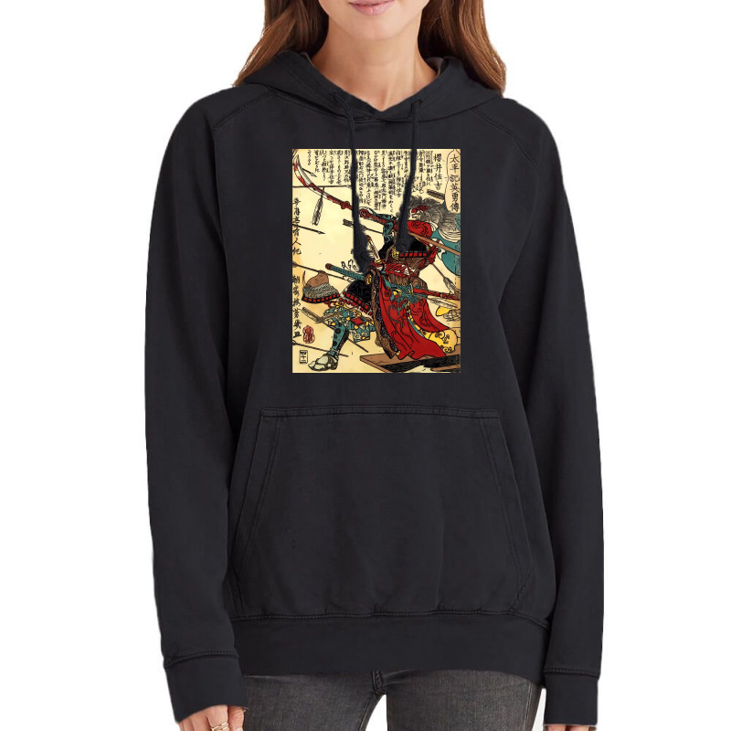 Samurai-warrior-poster-martial-arts-face-mask- Vintage Hoodie by RobinIntorcia | Artistshot