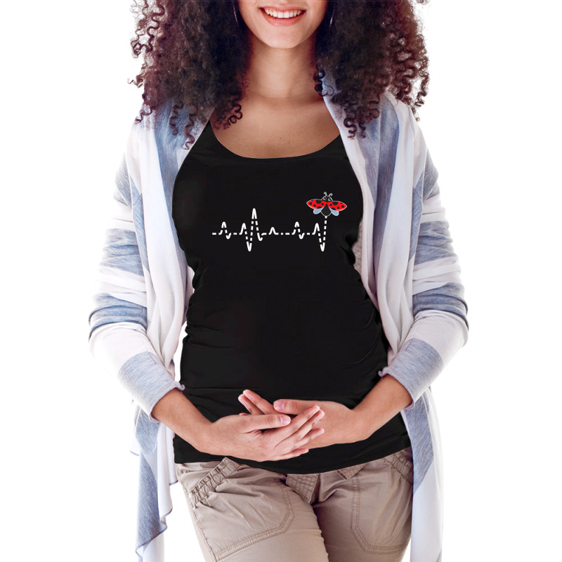 Ladybug Heartbeat   Insectology Zoology Insect Beetle Lover T Shirt Maternity Scoop Neck T-shirt by ardylanda | Artistshot