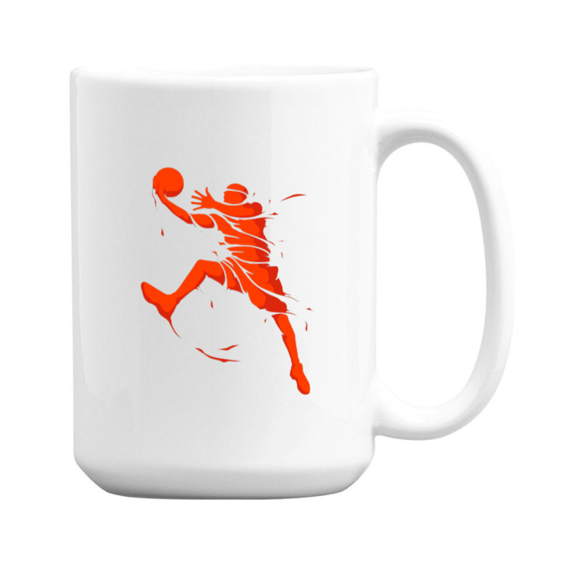 Basketball Player Splash Skill 15 Oz Coffee Mug | Artistshot