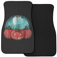 Spooky Jack O Lantern Halloween Costume Full Moon Pumpkin Front Car Mat | Artistshot