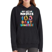 100th Day Of School Gift T  Shirt My Little Monster Is 100 Days Smarte Vintage Hoodie | Artistshot