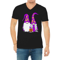 Halloween Gnomes T  Shirt Halloween Gnome Couple Witch Warlock Cute 82 V-neck Tee | Artistshot