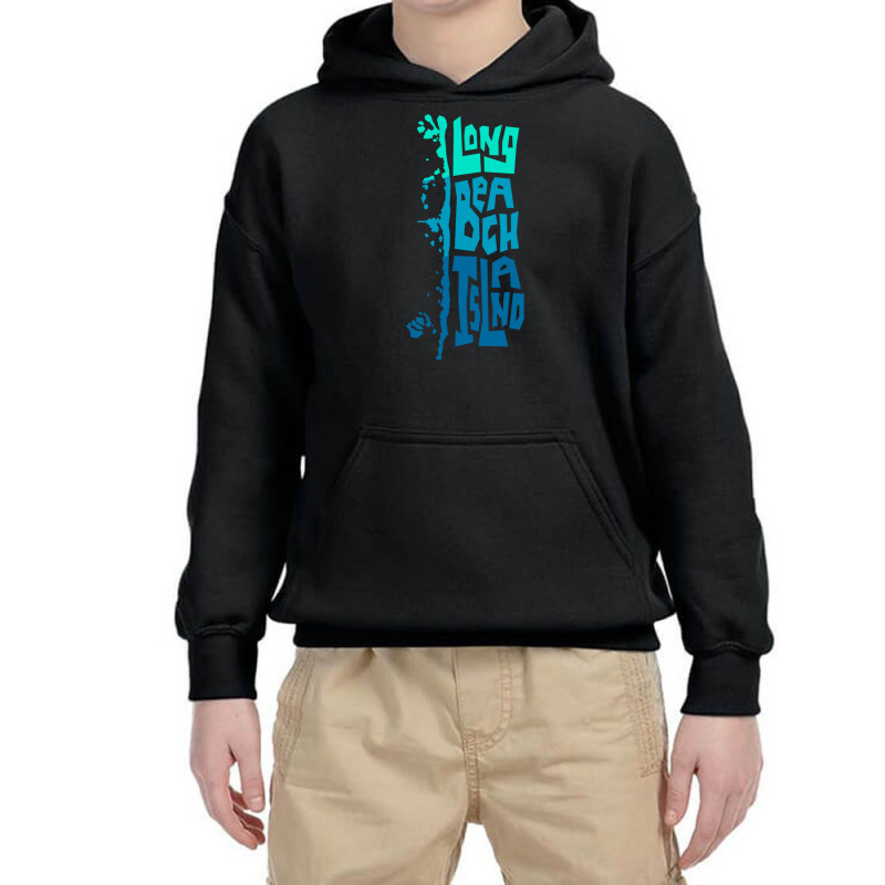 Lbi Long Beach Island New Jersey Shore Island Type Graphic Long Sleeve Youth Hoodie by cm-arts | Artistshot