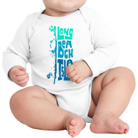 Lbi Long Beach Island New Jersey Shore Island Type Graphic Long Sleeve Long Sleeve Baby Bodysuit | Artistshot