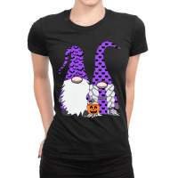 Halloween Gnomes T  Shirt Halloween Gnome Couple Witch Warlock Cute 82 Ladies Fitted T-shirt | Artistshot