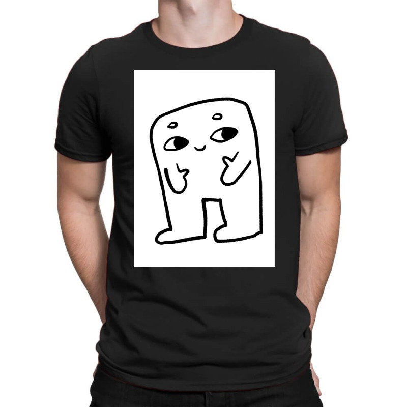 Smile Cartoon Doodle Character Minimal Art Design T-Shirt by PaulDupuy | Artistshot