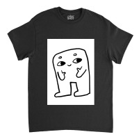 Smile Cartoon Doodle Character Minimal Art Design Classic T-shirt | Artistshot