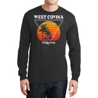 Vintage West Covina California Palm Trees Ca Retro T Shirt Long Sleeve Shirts | Artistshot