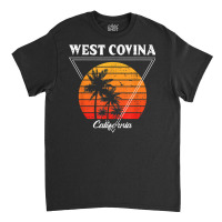 Vintage West Covina California Palm Trees Ca Retro T Shirt Classic T-shirt | Artistshot