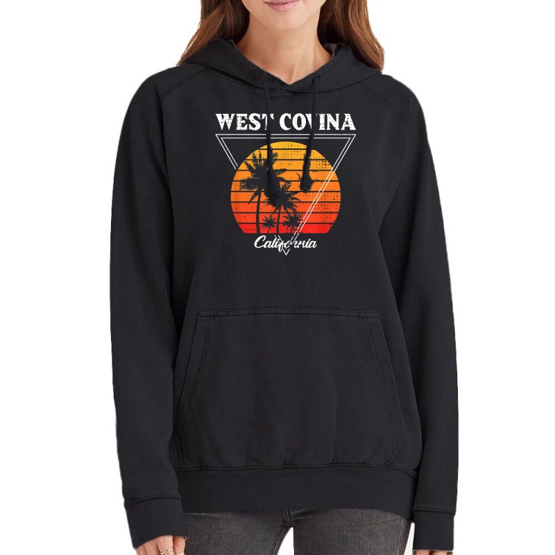 Vintage West Covina California Palm Trees Ca Retro T Shirt Vintage Hoodie | Artistshot