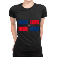 Dominican Flag   Dominican Republic Flag Vintage Pride T Shirt Ladies Fitted T-shirt | Artistshot