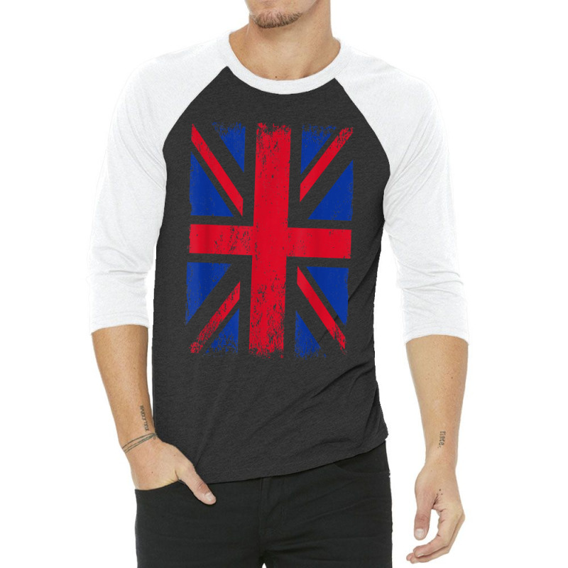 Union Jack Flag England Great Britain United Kingdom 3/4 Sleeve Shirt | Artistshot