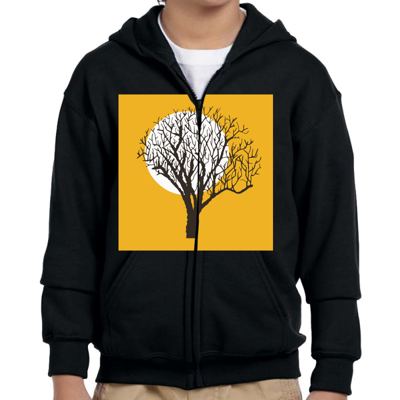 Yellow Minimal Nature, Yellow Minimal Nature Art, Yellow Minimal Natur Youth Zipper Hoodie by SHUYT456 | Artistshot