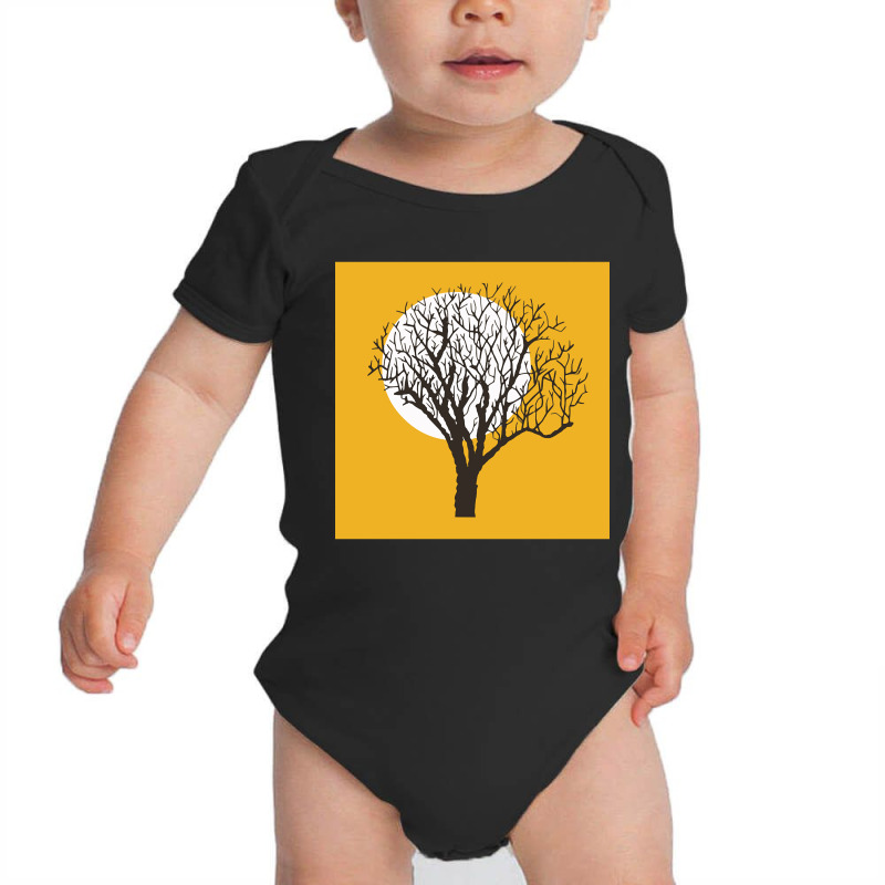 Yellow Minimal Nature, Yellow Minimal Nature Art, Yellow Minimal Natur Baby Bodysuit by SHUYT456 | Artistshot