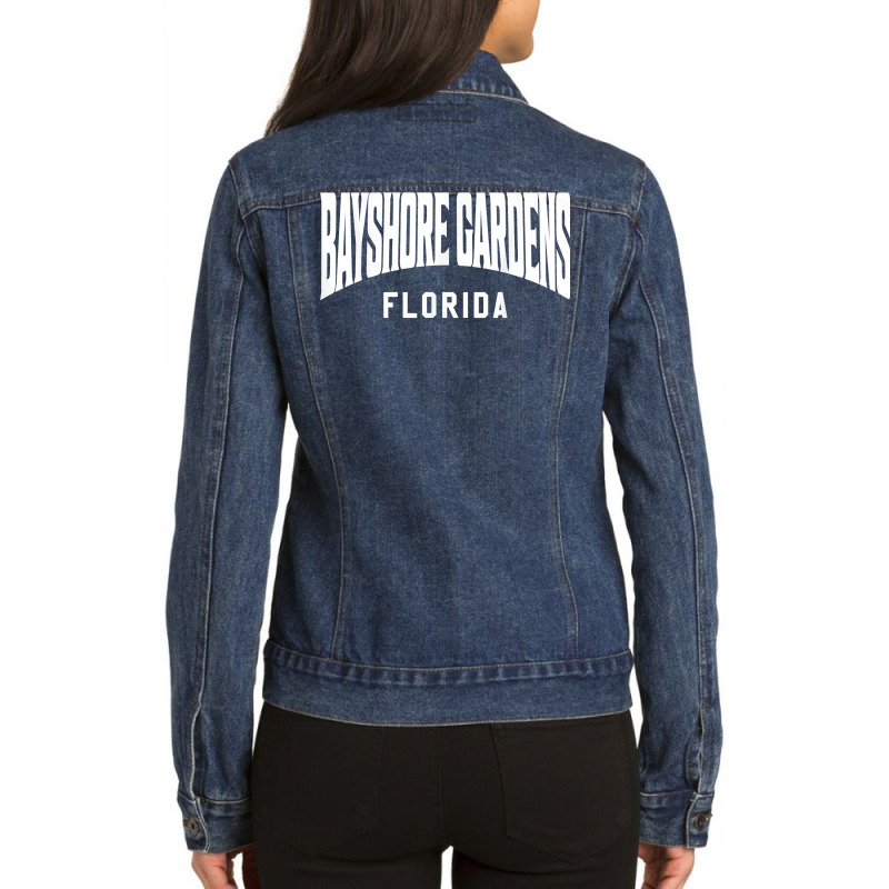 Bayshore Gardens Florida T Shirt Ladies Denim Jacket by hankeajrippleex5 | Artistshot