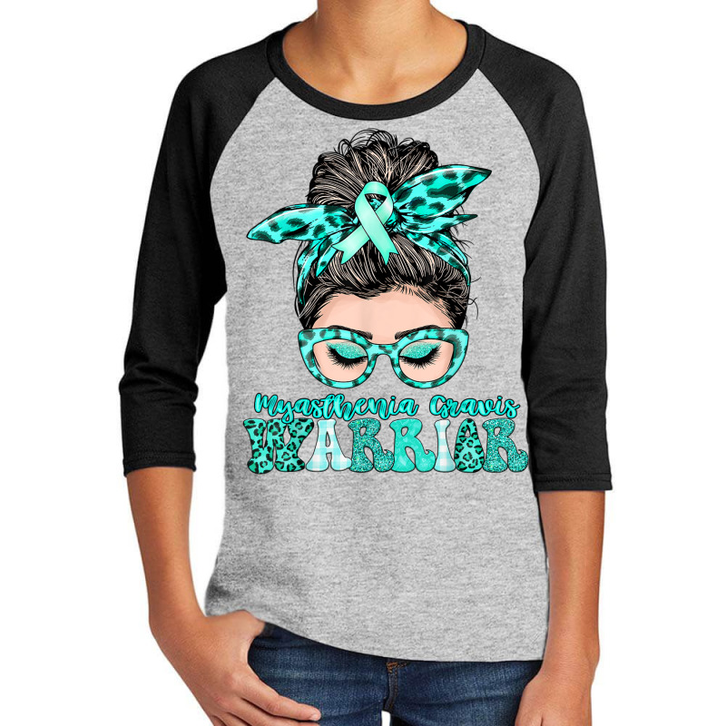 Women Myasthenia Gravis Warrior Gifts Youth 3/4 Sleeve | Artistshot