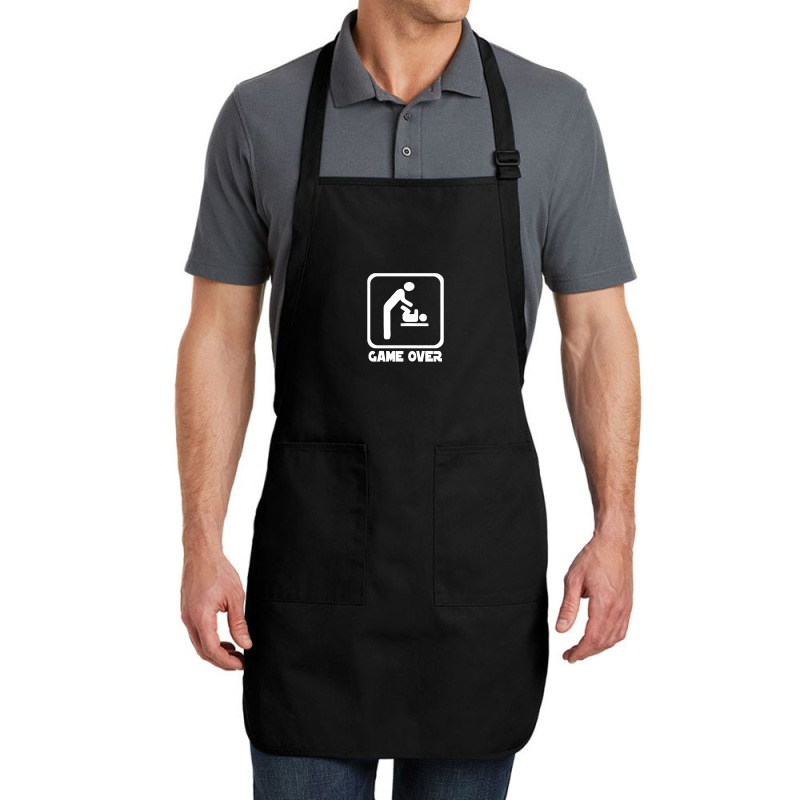 Game Over Daddy Funny Full-length Apron | Artistshot