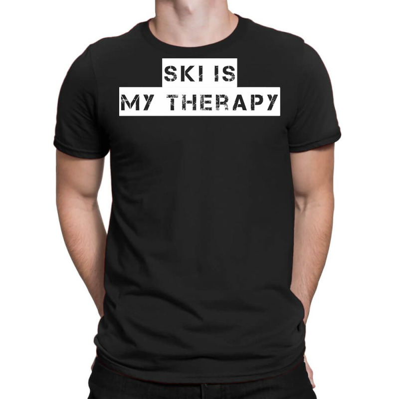 Ski   Ski Is My Therapy T Shirt T-Shirt by cm-arts | Artistshot