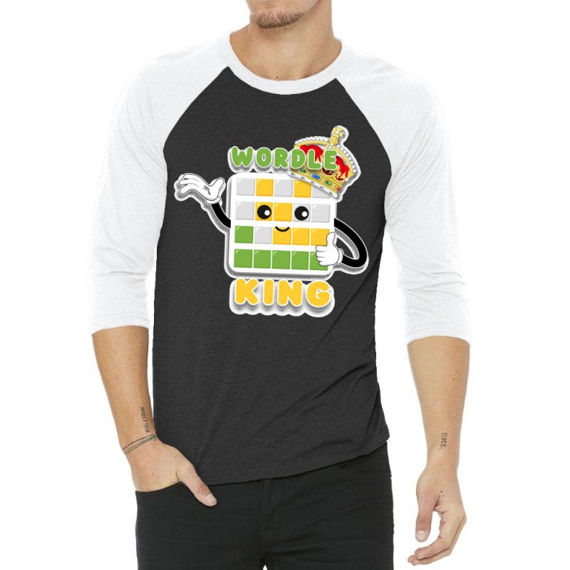 Wordle King Daily Word Game Wordle Kawaii 3/4 Sleeve Shirt | Artistshot