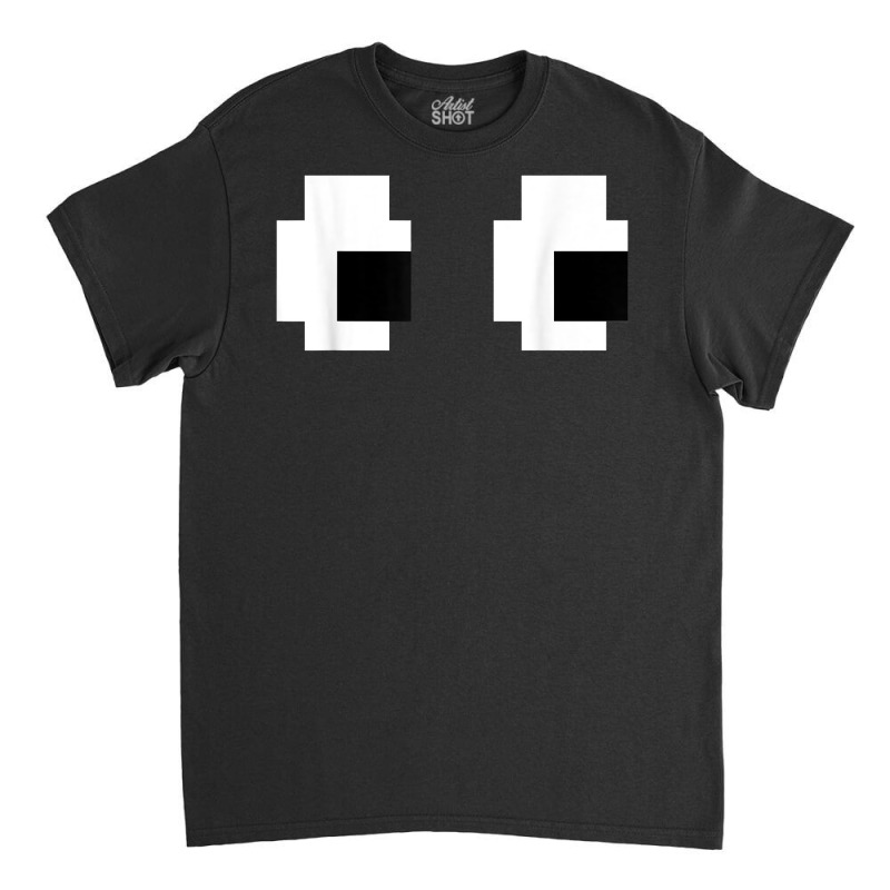 Retro Arcade Game Ghost 80s 8 Bit Halloween Group Costume T Shirt Classic T-shirt by ardylanda | Artistshot