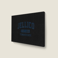 Jellico Tennessee Tn Vintage Athletic Sports Design Landscape Canvas Print | Artistshot