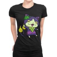 Grape Jibanyan Ladies Fitted T-shirt | Artistshot