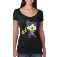 Grape Jibanyan Women's Triblend Scoop T-shirt | Artistshot