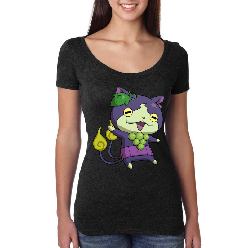 Grape Jibanyan Women's Triblend Scoop T-shirt by cm-arts | Artistshot