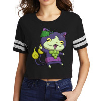 Grape Jibanyan Scorecard Crop Tee | Artistshot