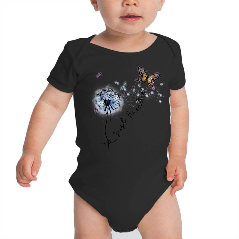 Yoga Meditation For Women Relax Positive Butterfly Top Baby Bodysuit by August | Artistshot