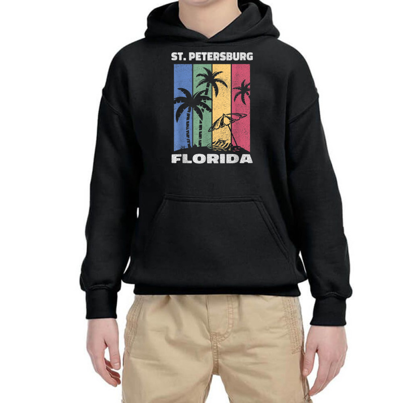 St. Petersburg Souvenir   Florida Reminder Youth Hoodie by August | Artistshot