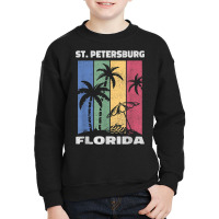 St. Petersburg Souvenir   Florida Reminder Youth Sweatshirt | Artistshot