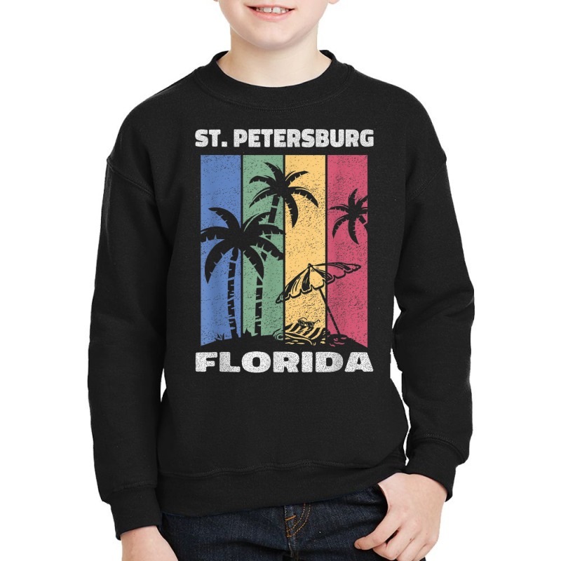 St. Petersburg Souvenir   Florida Reminder Youth Sweatshirt by August | Artistshot