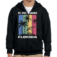 St. Petersburg Souvenir   Florida Reminder Youth Zipper Hoodie | Artistshot