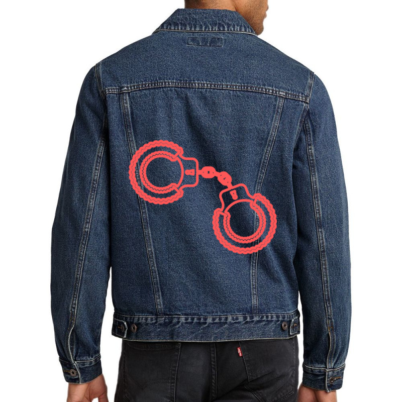 Handcuff Men Denim Jacket by DEMARCOBLACK | Artistshot