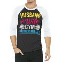 Fitness Couple Shirts   Matching Couples Workout Outfits T Shirt 3/4 Sleeve Shirt | Artistshot