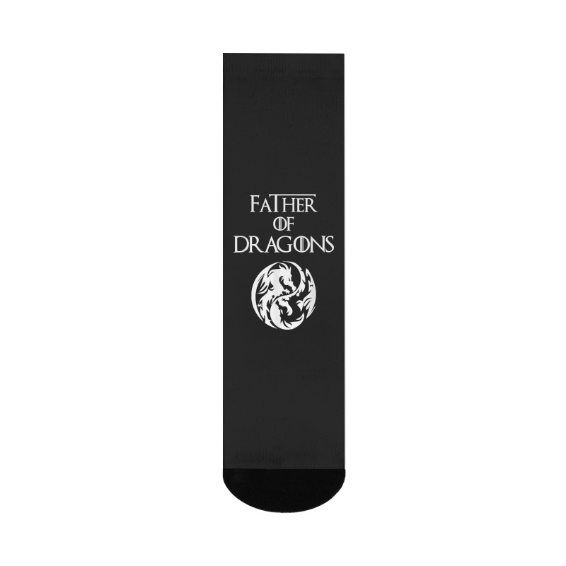 Father Of Dragons Fathers Day Gift Crew Socks | Artistshot