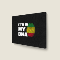 It's In My Dna Mali Flag Fingerprint Men Women Landscape Canvas Print | Artistshot