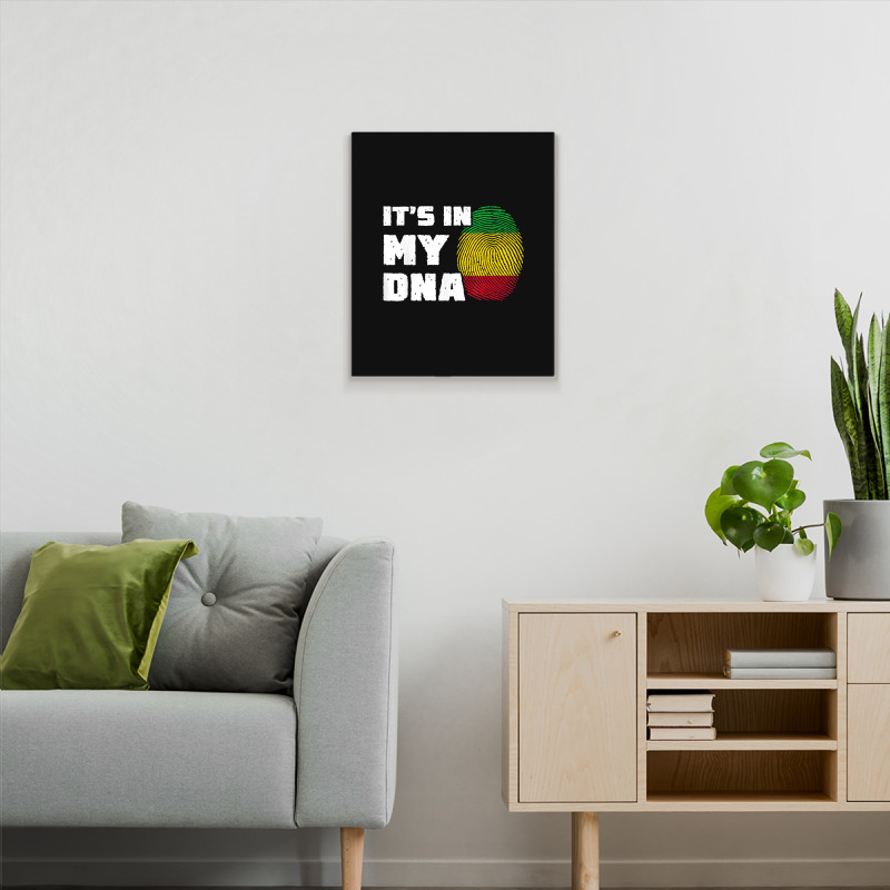 It's In My Dna Mali Flag Fingerprint Men Women Metal Print Vertical by Fashzilla | Artistshot