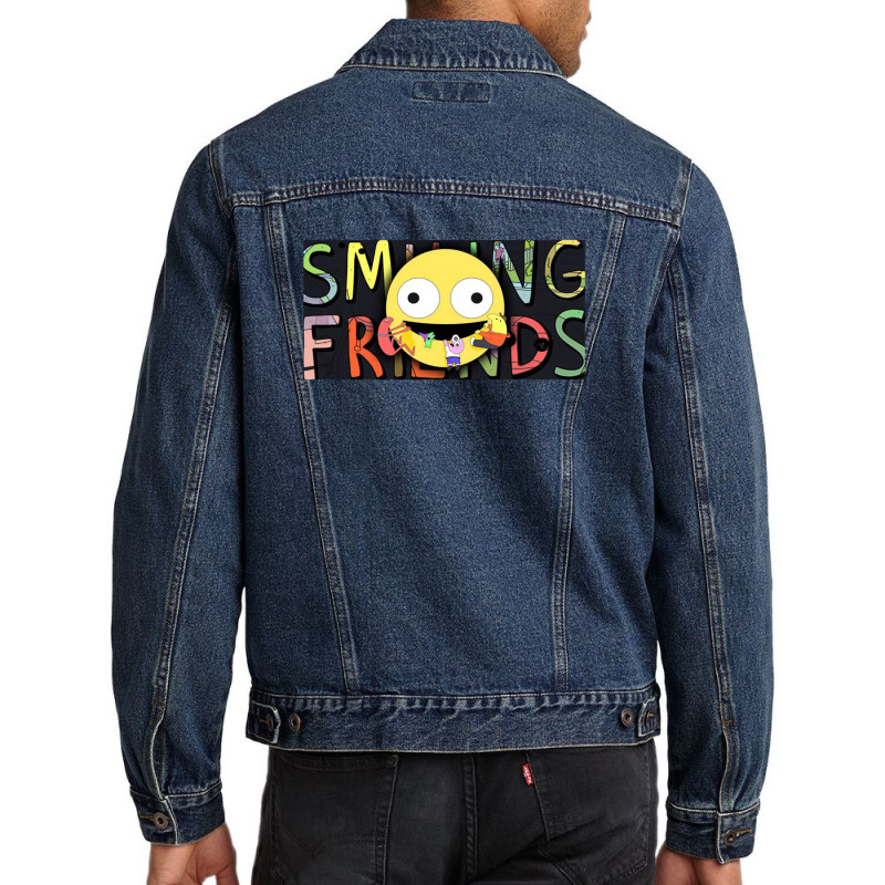 Smiling Friends Classic Black T-shirt Men Denim Jacket | Artistshot