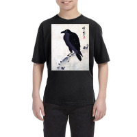 Japanese Art, Japanese Woodblock Art Print Crow Kyosai Long Sleeve T S Youth Tee | Artistshot