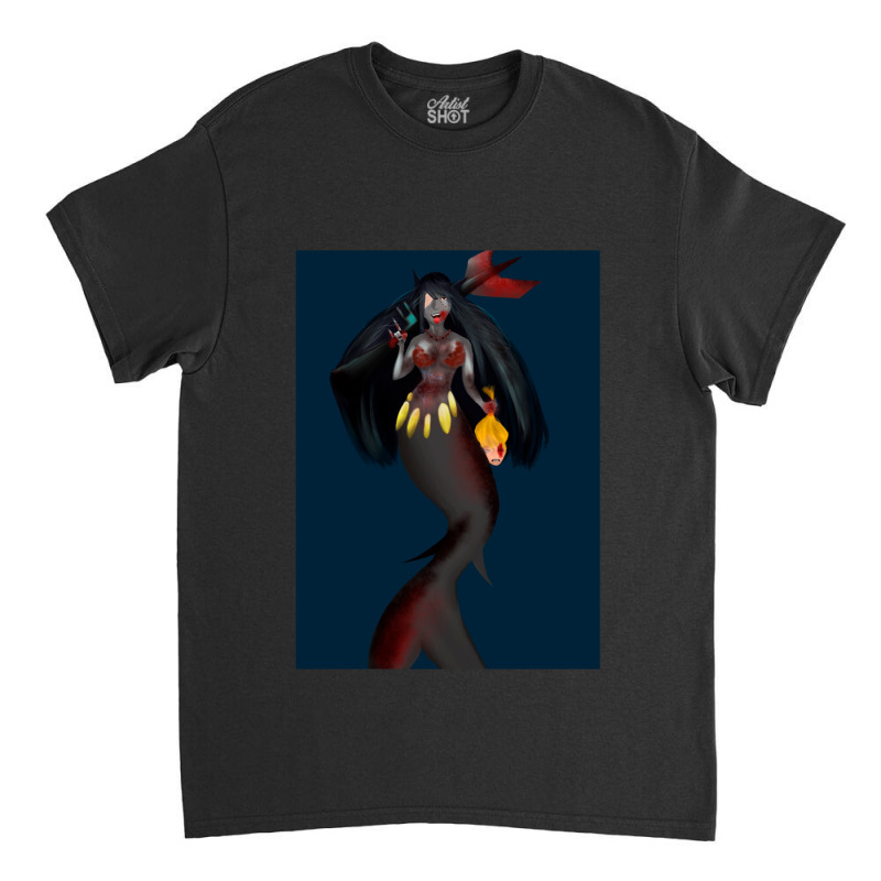 Killer Mermaid Long Classic T-shirt by DEMARCOBLACK | Artistshot