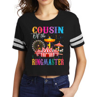 Cousin Of The Birthday Ringmaster Kids Circus Birthday Party T Shirt Scorecard Crop Tee | Artistshot