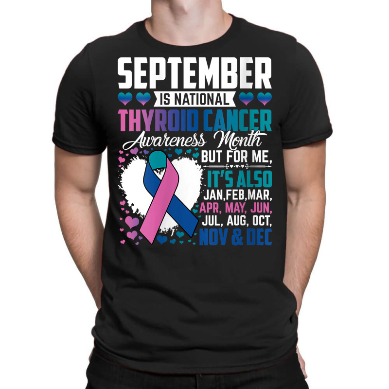 Womens September Is National Thyroid Cancer Awareness Month Warrior V T-shirt | Artistshot